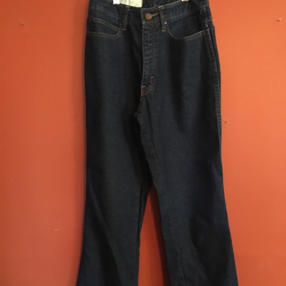 Vintage wide Leg super high waist 70’s jeans - Picture 2 of 7